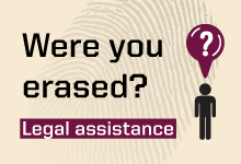 A call to the erased to make use of free legal aid provided by the Peace Institute