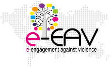 Logotype of the e-Engagement against violence  project