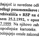 Depeša 24.9.1999