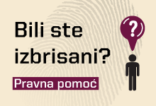 Bili ste izbrisani? Pravna pomoć Mirovnog instituta