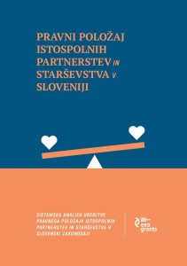 Zbornik »Pravni položaj istospolnih partnerstev in starševstva v Sloveniji«