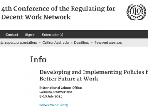 Participation at the ILO conference on the future of work