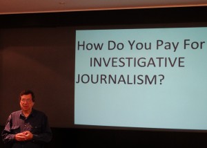 David Leigh, former investigation chief at the Guardian, now professor of journalism at the City University.