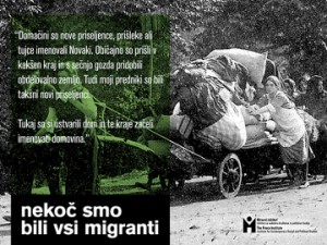 Plakatna akcija »Nekoč smo bili vsi migranti«