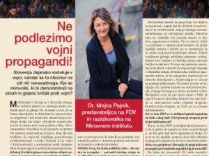 »Ne podlegajmo vojni propagandi«