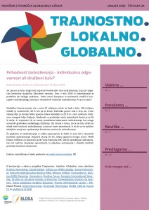 Trajnostno. Lokalno. Globalno. NOVICNIK GU ZA IZOBRAZEVALCE januar 2020_prva