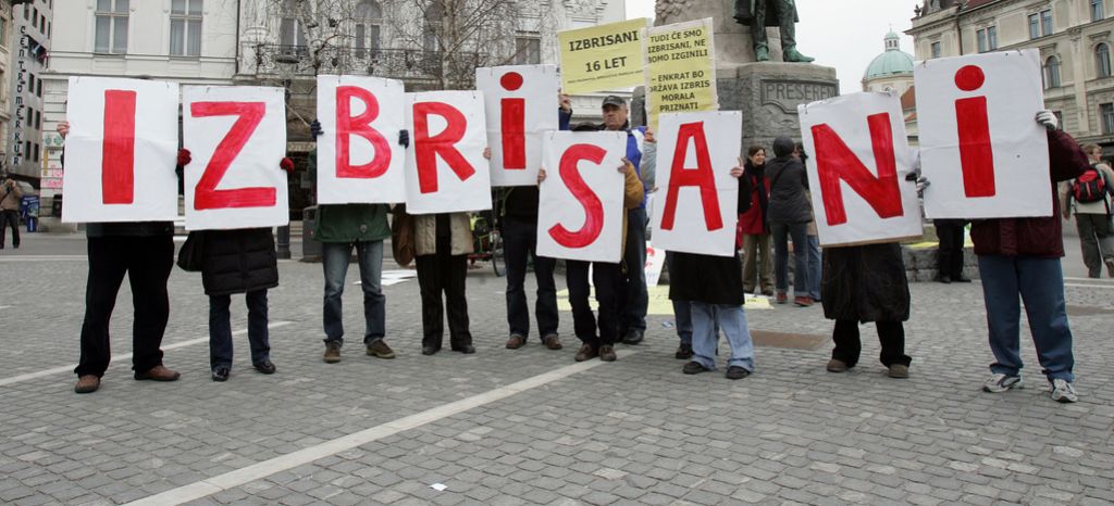 Ljubljana 06.03.2008 – Protest of the erased citizens. Photo: Blaž Samec/ DELO