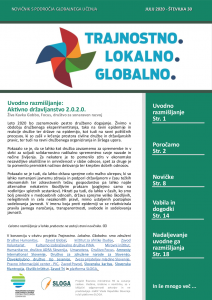 Trajnostno. Lokalno. Globalno. NOVICNIK GU ZA IZOBRAZEVALCE_julij 2020