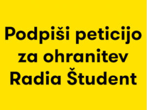 Izjava podpore radiu Študent