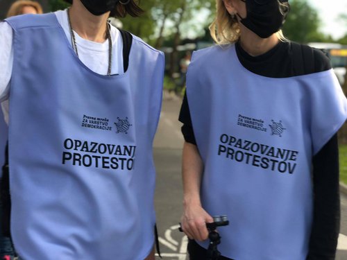 Opazovalki protestov PMVD. (Foto: arhiv PMVD)