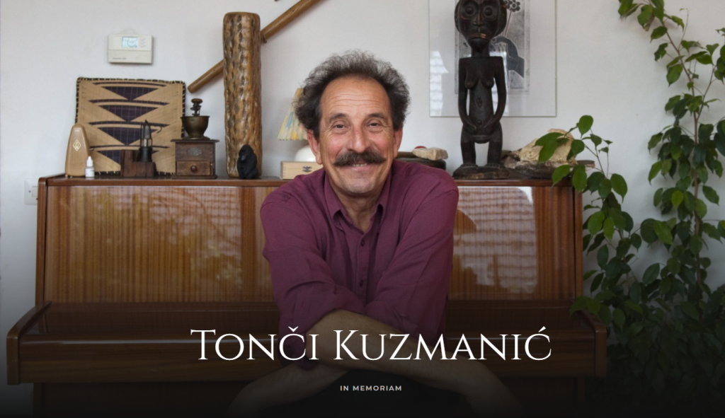 Posnetek žalne knjige v slovo Tončiju Kuzmaniću, foto: Borut Peterlin.