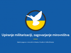 Spletni pogovor: Upiranje militarizaciji, zagovarjanje mirovništva