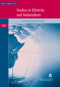 studies of ethnicity and nationalism