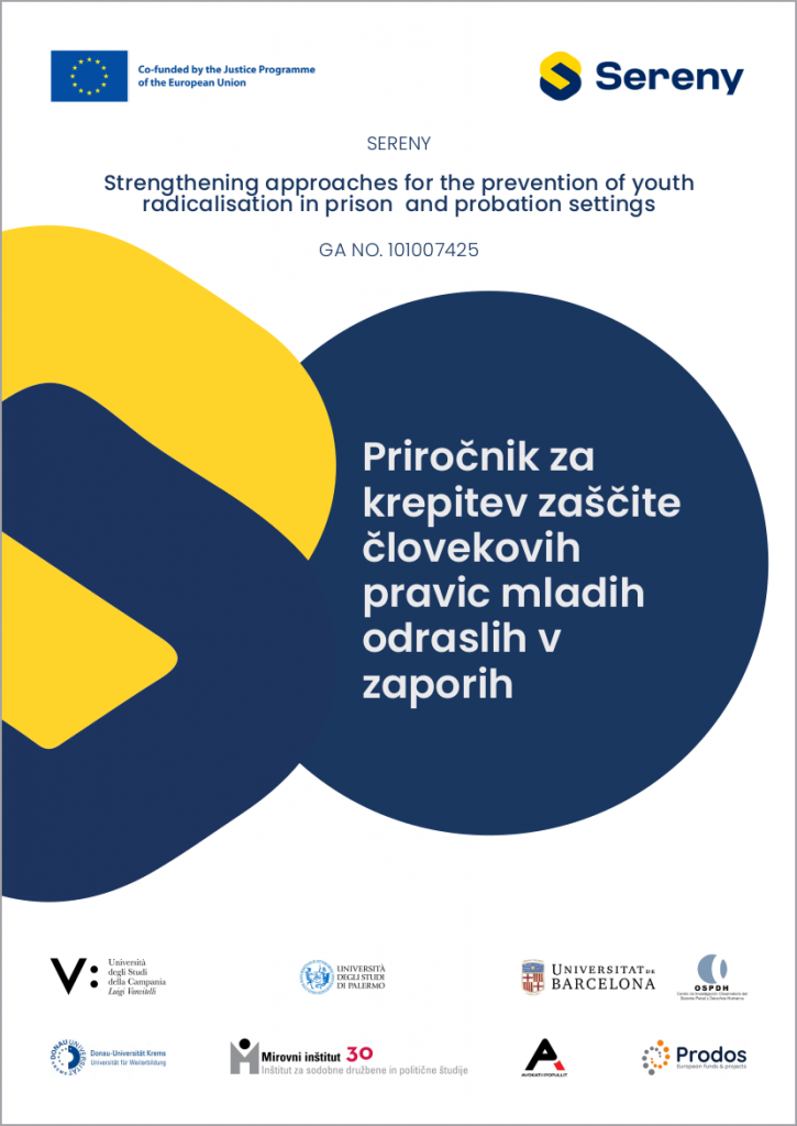 Prirocnik za krepitev zascite clovekovih pravic mladih odraslih v zaporih