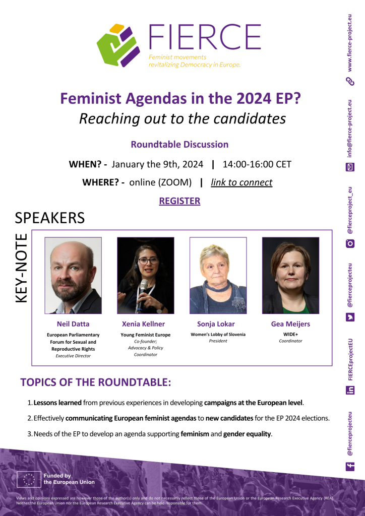 Feminist Agendas in the 2024 EP Reaching out to the candidates