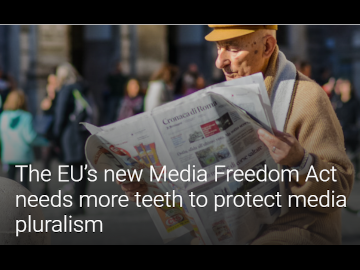 Ob mednarodnem dnevu svobode medijev: za vzpostavitev enotne podatkovne baze o lastniških strukturah medijev v EU