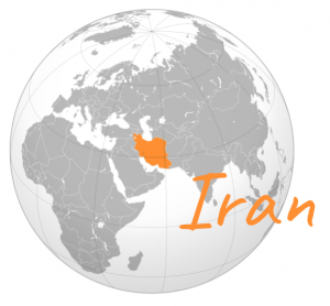 Iran globe map2