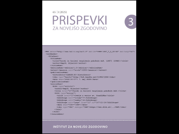 prispevki za novejso zgodovino novica