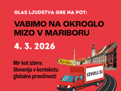 Mir kot izbira: Slovenija v kontekstu globalne pravičnosti – Vabilo na okroglo mizo