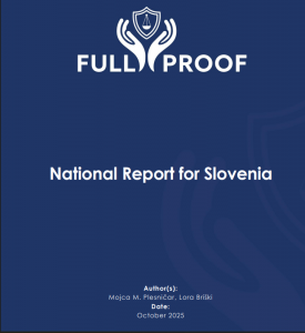 Naslovnica nacionalnega FULL-PROOF porocila